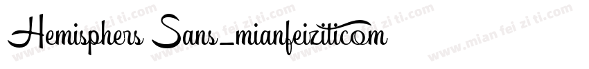 Hemisphers Sans_mianfeiziticom字体转换